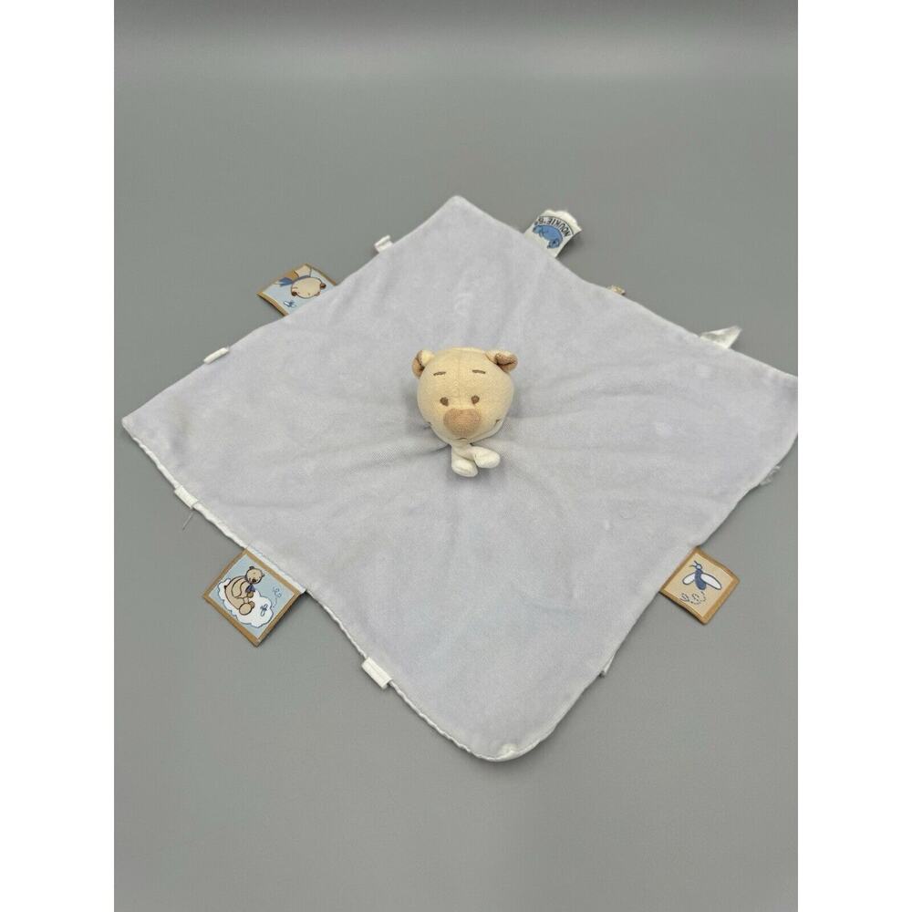 NOUKIES Golden Brown Teddy Bear Lovey Baby Security Blanket
